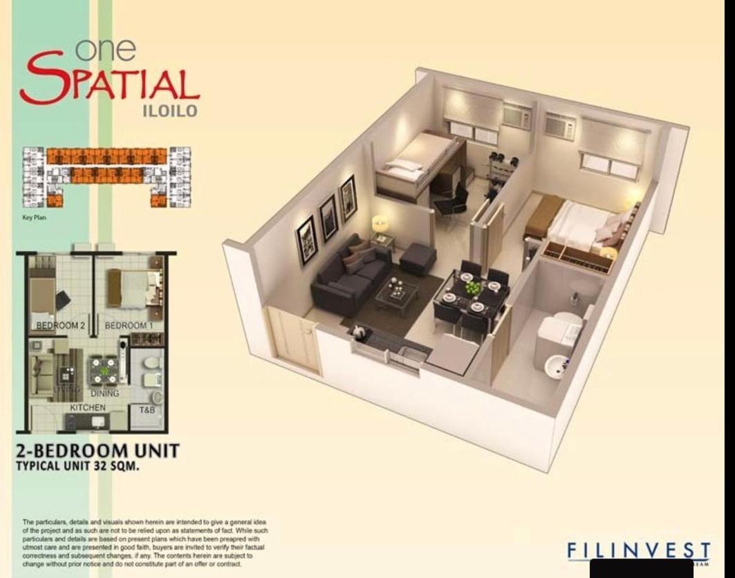 One Spatial Two Bedroom Condominium Unit With Pool And Gym Free Netflix And Wifi ايلويلو المظهر الخارجي الصورة